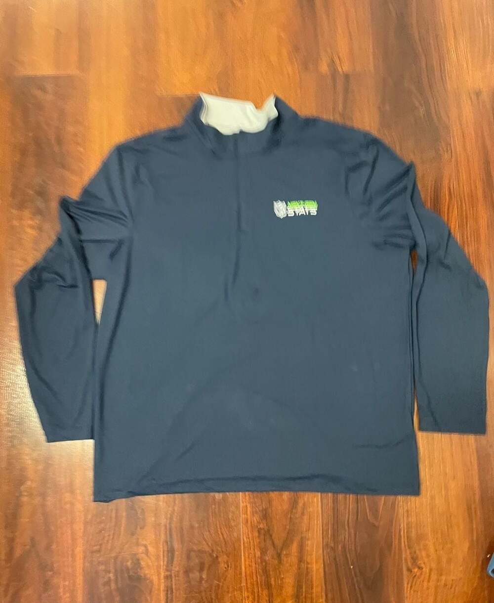 Antigua NFL Next Gen Stats Content Quarter-Zip Mock Neck Pullover Size XL